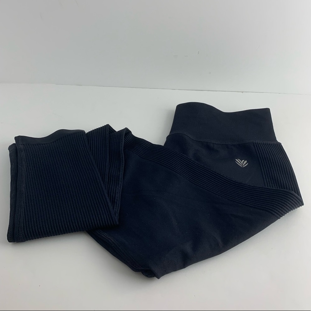 Active Ribbed-Trim Seamless Leggings